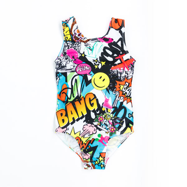 Superhero Comic Gymnastics Leotard Twist Tumble Ware